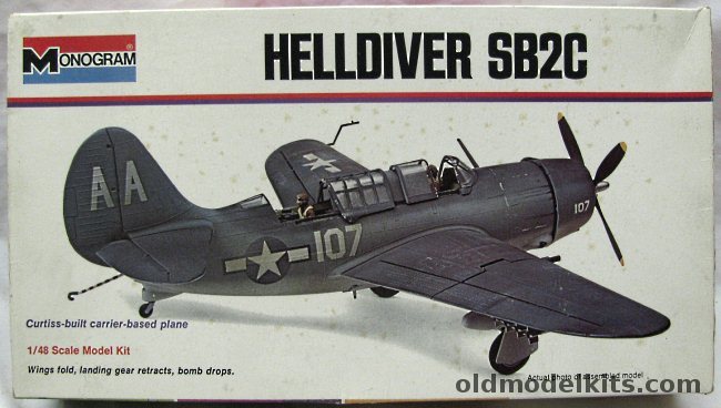Monogram 1/48 US Navy WWII SB2C Helldiver Dive Bomber, 6831 plastic model kit